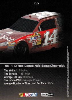 2010 Press Pass Premium #92 No. 14 Office Depot/Old Spice Chevrolet Back