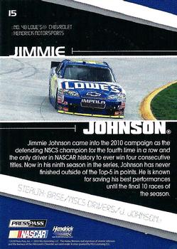 2010 Press Pass Stealth #15 Jimmie Johnson Back