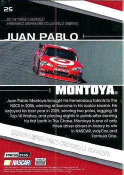 2010 Press Pass Stealth #25 Juan Pablo Montoya Back