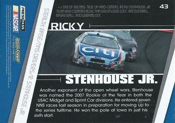 2010 Press Pass Stealth #43 Ricky Stenhouse Jr. Back