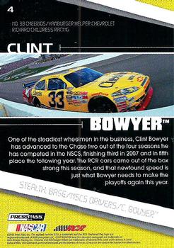 2010 Press Pass Stealth #4 Clint Bowyer Back