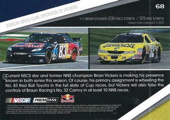 2010 Press Pass Stealth #68 Brian Vickers Back