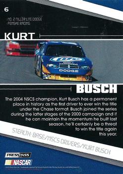 2010 Press Pass Stealth #6 Kurt Busch Back