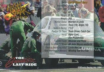 1994 Wheels High Gear Power Pack Team Set The Bandit's Last Ride #11 Hoss Berry Back