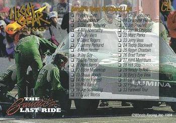 1994 Wheels High Gear Power Pack Team Set The Bandit's Last Ride #CL Harry Gant's Car Back
