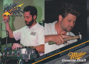 1994 Wheels High Gear Power Pack Team Set Miller Genuine Draft #27 Ronnie Phillips / Billy Woodruff Front