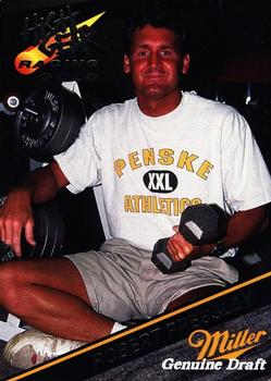 1994 Wheels High Gear Power Pack Team Set Miller Genuine Draft - Gold #19 Robert Pressley (Crew) Front