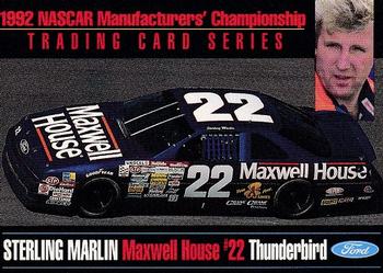 1992 Ford Motorsports NASCAR Manufacturers' Championship #NNO Sterling Marlin Front