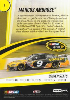 2015 Press Pass Cup Chase - Gold #5 Marcos Ambrose Back
