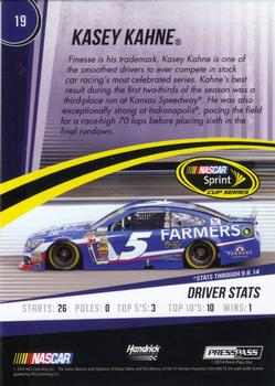2015 Press Pass Cup Chase - Gold #19 Kasey Kahne Back