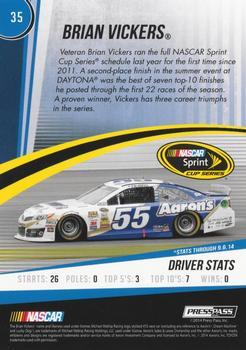 2015 Press Pass Cup Chase - Gold #35 Brian Vickers Back
