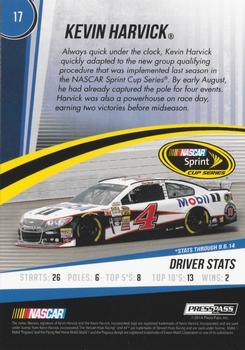 2015 Press Pass Cup Chase - Blue #17 Kevin Harvick Back