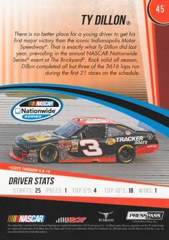 2015 Press Pass Cup Chase - Blue #45 Ty Dillon Back