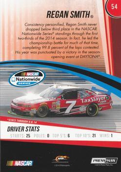 2015 Press Pass Cup Chase - Blue #54 Regan Smith Back