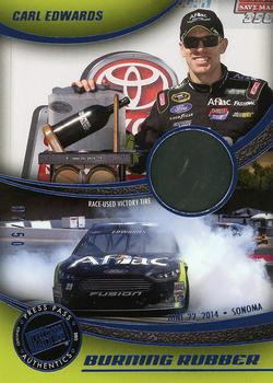 2015 Press Pass Cup Chase - Burning Rubber Blue #BR-CE2 Carl Edwards Front
