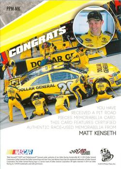 2015 Press Pass Cup Chase - Pit Road Pieces Blue #PPM-MK Matt Kenseth Back