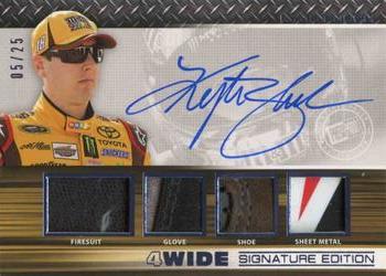 2015 Press Pass Cup Chase - 4-Wide Signature Edition Blue #4W-KYB Kyle Busch Front