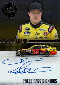 2015 Press Pass Cup Chase - Press Pass Signings #PPS-DG David Gilliland Front