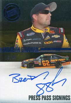 2015 Press Pass Cup Chase - Press Pass Signings Blue #PPS-BG Brendan Gaughan Front