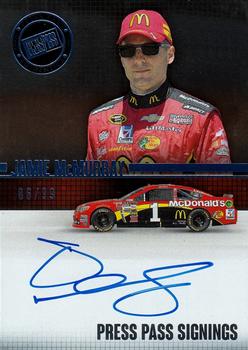2015 Press Pass Cup Chase - Press Pass Signings Blue #PPS-JM Jamie McMurray Front