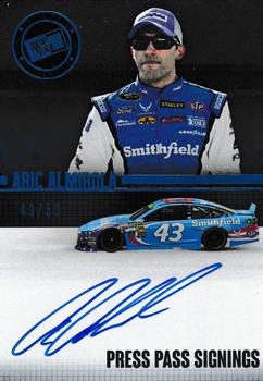 2015 Press Pass Cup Chase - Press Pass Signings Blue #PPS-AA Aric Almirola Front