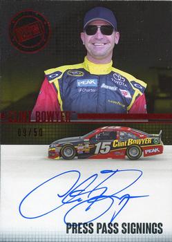 2015 Press Pass Cup Chase - Press Pass Signings Red #PPS-CB1 Clint Bowyer Front