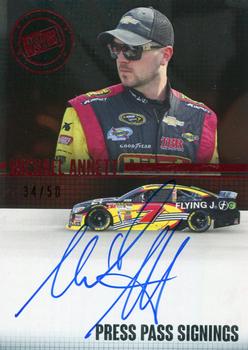 2015 Press Pass Cup Chase - Press Pass Signings Red #PPS-MA2 Michael Annett Front