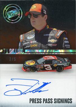 2015 Press Pass Cup Chase - Press Pass Signings Melting #PPS-TD Ty Dillon Front