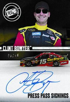 2015 Press Pass Cup Chase - Press Pass Signings Melting #PPS-CB1 Clint Bowyer Front