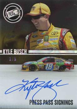 2015 Press Pass Cup Chase - Press Pass Signings Melting #PPS-KYB Kyle Busch Front