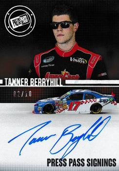 2015 Press Pass Cup Chase - Press Pass Signings Melting #PPS-TB2 Tanner Berryhill Front