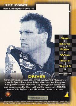 1996 Pinnacle - Foil #16 Ted Musgrave Back