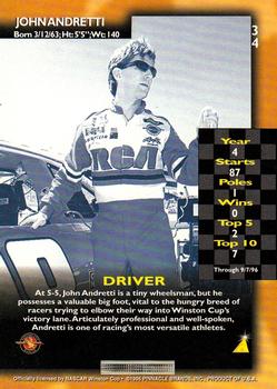 1996 Pinnacle - Foil #34 John Andretti Back
