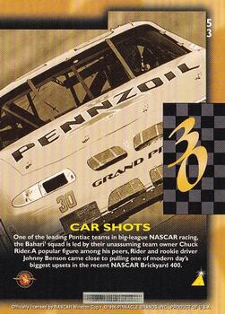 1996 Pinnacle - Foil #53 Johnny Benson's car Back