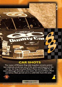 1996 Pinnacle - Foil #64 Dale Jarrett's car Back