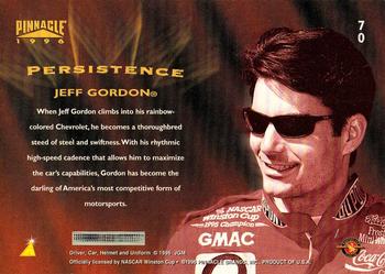 1996 Pinnacle - Foil #70 Jeff Gordon Back