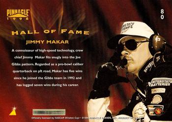 1996 Pinnacle - Foil #80 Jimmy Makar Back