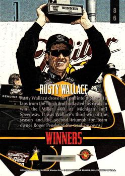 1996 Pinnacle - Foil #86 Rusty Wallace Back