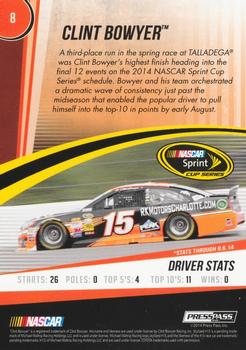 2015 Press Pass Cup Chase - Retail #8 Clint Bowyer Back