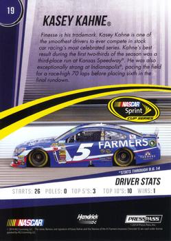 2015 Press Pass Cup Chase - Retail #19 Kasey Kahne Back
