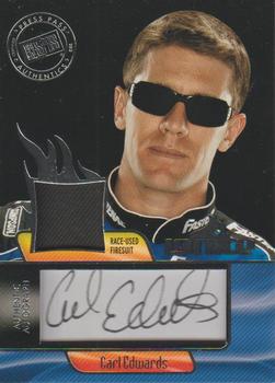 2012 Press Pass Ignite - Materials Autographs Silver #II-CE Carl Edwards Front
