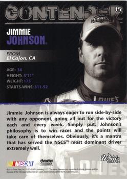 2010 Wheels Main Event #15 Jimmie Johnson  Back