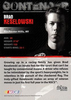 2010 Wheels Main Event #18 Brad Keselowski  Back