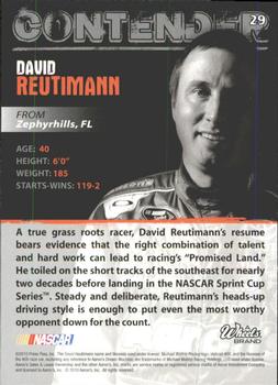 2010 Wheels Main Event #29 David Reutimann  Back