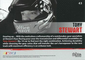 2010 Wheels Main Event #43 Tony Stewart  Back