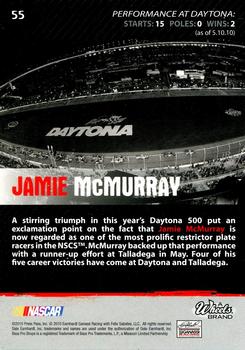 2010 Wheels Main Event #55 Jamie McMurray  Back