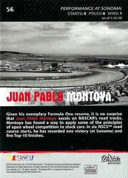 2010 Wheels Main Event #56 Juan Pablo Montoya  Back