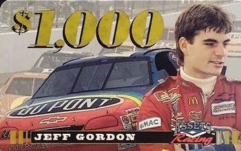 1995 Assets - $1000 Phone Cards #3 Jeff Gordon Front
