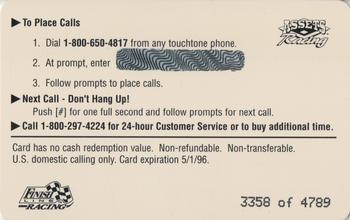 1995 Assets - $2 Phone Cards #NNO Bobby Labonte Back