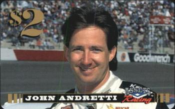 1995 Assets - $2 Phone Cards #NNO John Andretti Front